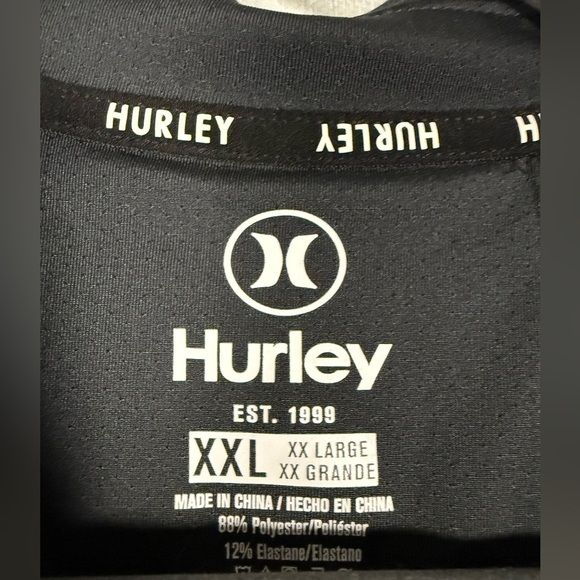 Hurley Dark Grey Black Performance Polo Shirt - Picture 7 of 10